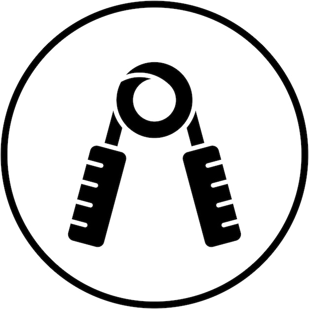 Diseño vectorial Estilo del icono de la empuñadura de la mano