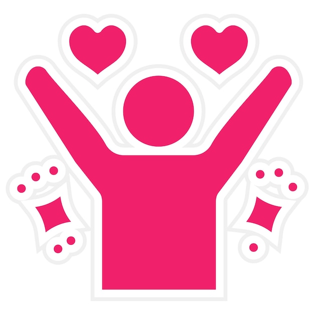 Diseño vectorial Estilo de icono encantador