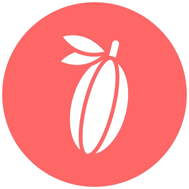Diseño vectorial Estilo de icono de encanto de cacao