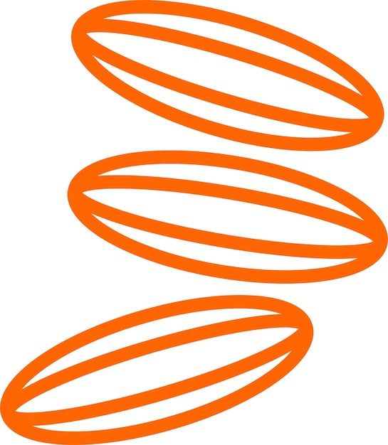 Diseño vectorial del estilo del icono del encanto del comino