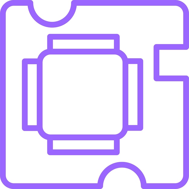 Diseño vectorial estilo de icono de enchufe LGA