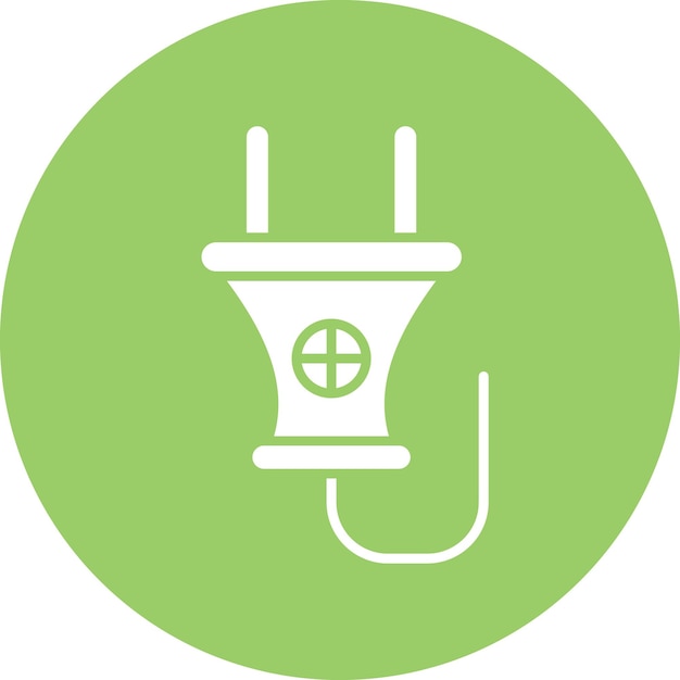 Diseño vectorial Estilo del icono del enchufe