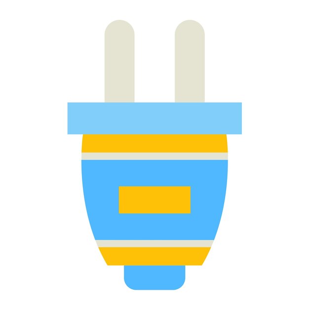 Diseño vectorial Estilo del icono del enchufe