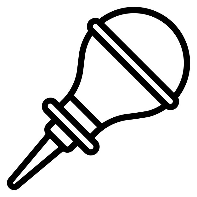 Diseño vectorial Estilo del icono del enema