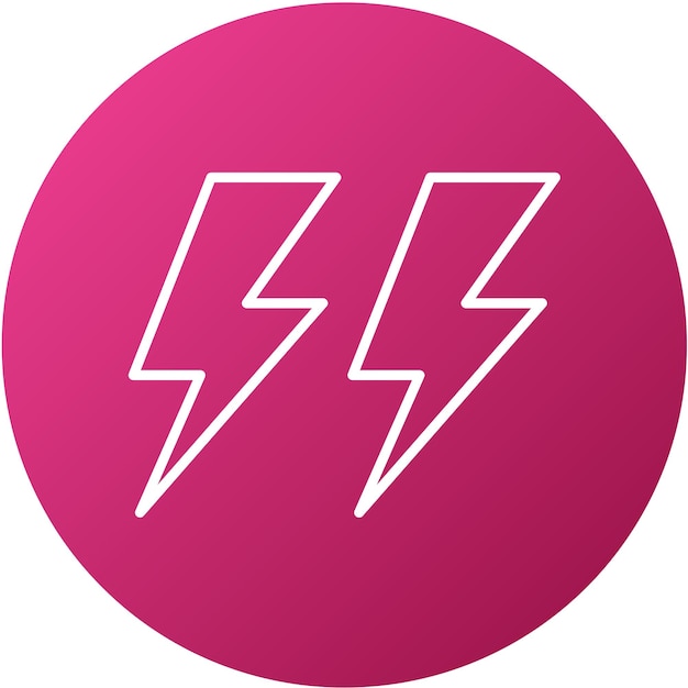 Diseño vectorial Estilo del icono de energía eléctrica