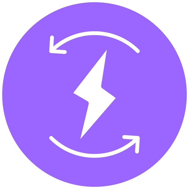Diseño vectorial Estilo de icono de energía limpia