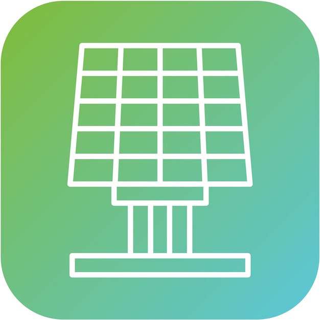 Diseño vectorial Estilo de icono de energía solar