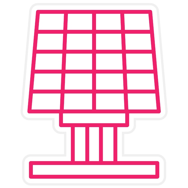 Diseño vectorial Estilo de icono de energía solar