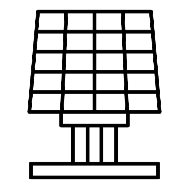 Diseño vectorial Estilo de icono de energía solar