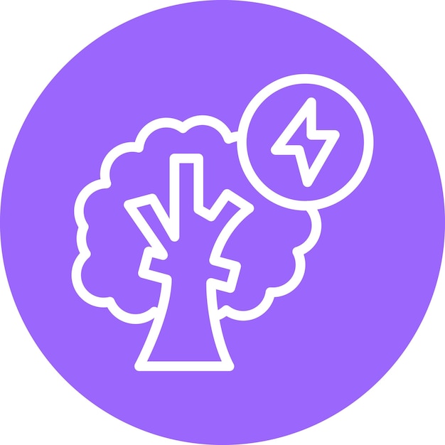 Diseño vectorial Estilo del icono de energía verde