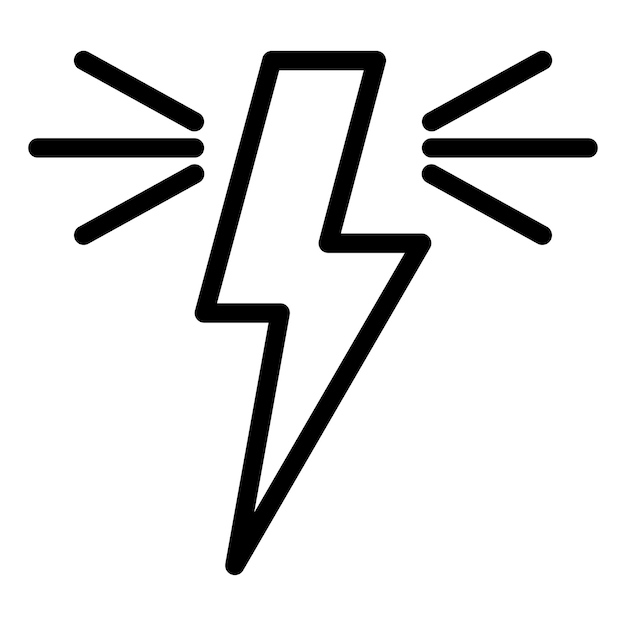 Diseño vectorial Estilo del icono de energía