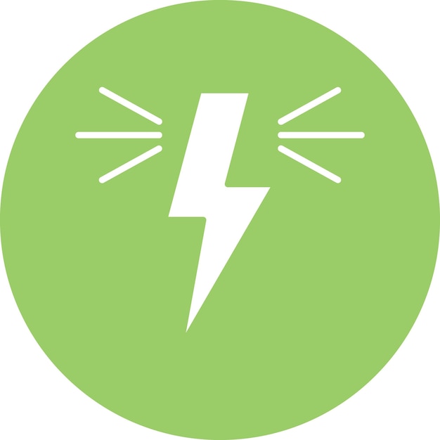 Diseño vectorial Estilo del icono de energía