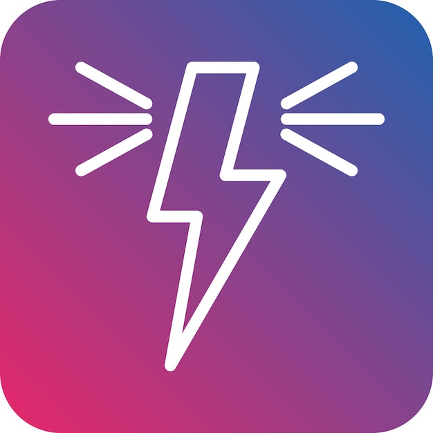 Diseño vectorial Estilo del icono de energía