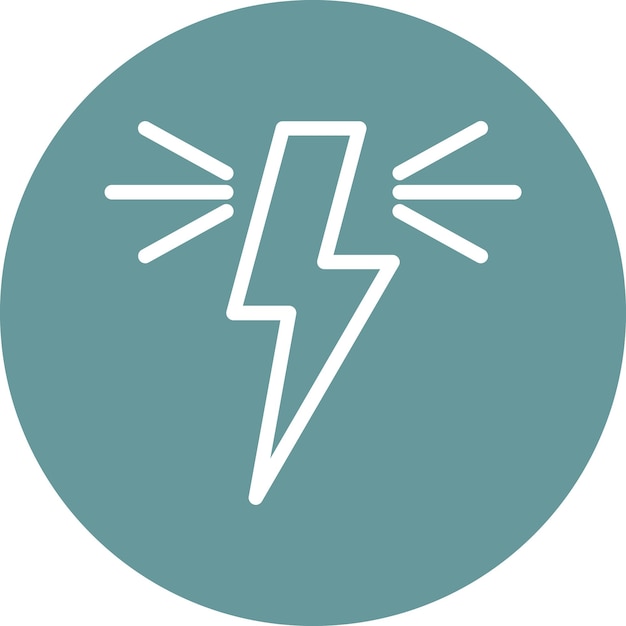 Diseño vectorial Estilo del icono de energía