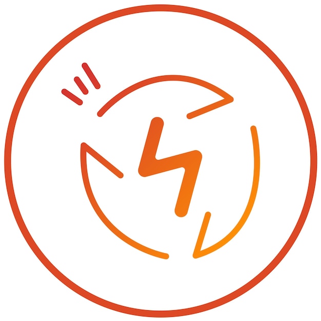 Diseño vectorial Estilo del icono de energía