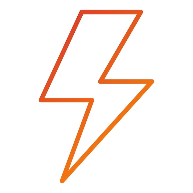 Diseño vectorial Estilo del icono de energía