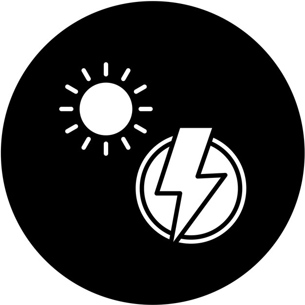 Diseño vectorial Estilo del icono de energía