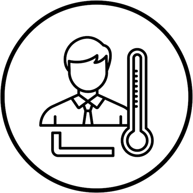 Diseño vectorial Estilo del icono de la enfermedad