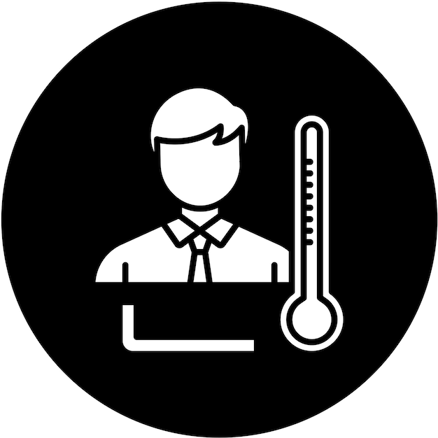 Diseño vectorial Estilo del icono de la enfermedad