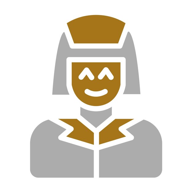 Diseño vectorial Estilo del icono de la enfermera