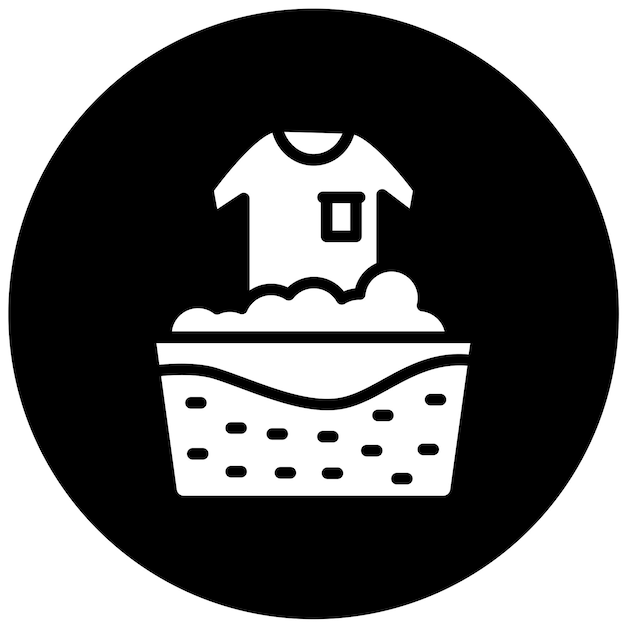 Diseño vectorial Estilo del icono de enjuague