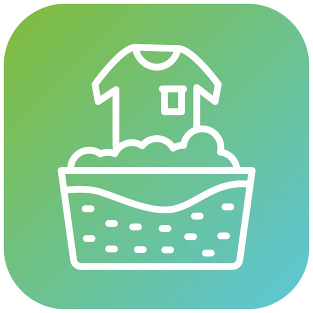 Diseño vectorial Estilo del icono de enjuague