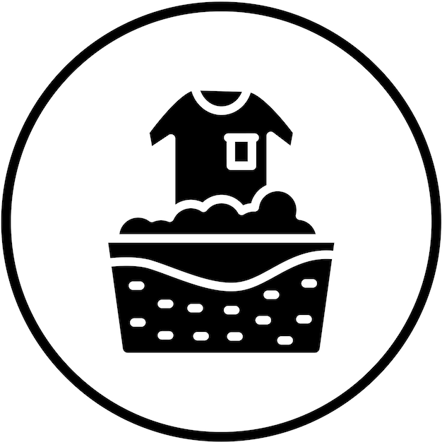 Diseño vectorial Estilo del icono de enjuague