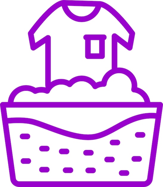 Diseño vectorial Estilo del icono de enjuague
