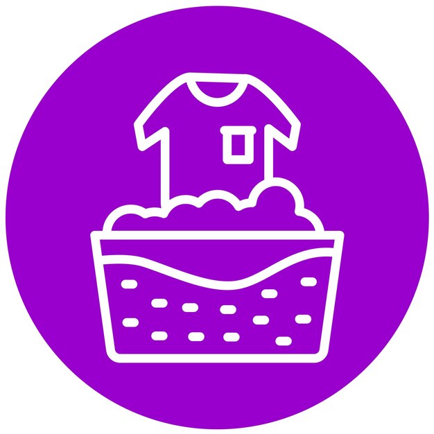 Diseño vectorial Estilo del icono de enjuague