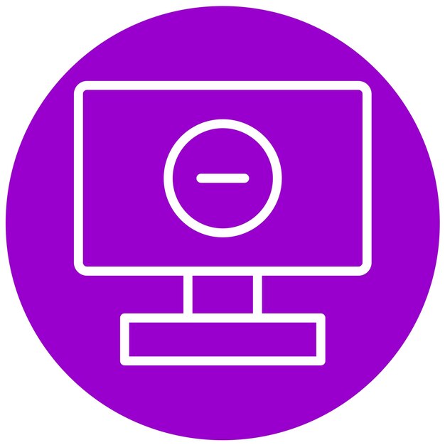 Diseño vectorial Estilo del icono del enlace cibernético