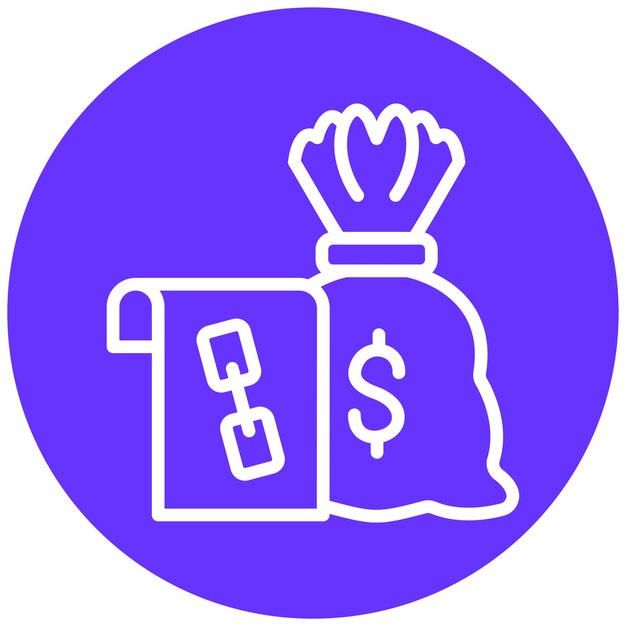 Diseño vectorial Estilo de icono de enlace heredado