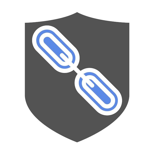 Diseño vectorial Estilo de icono de enlace seguro