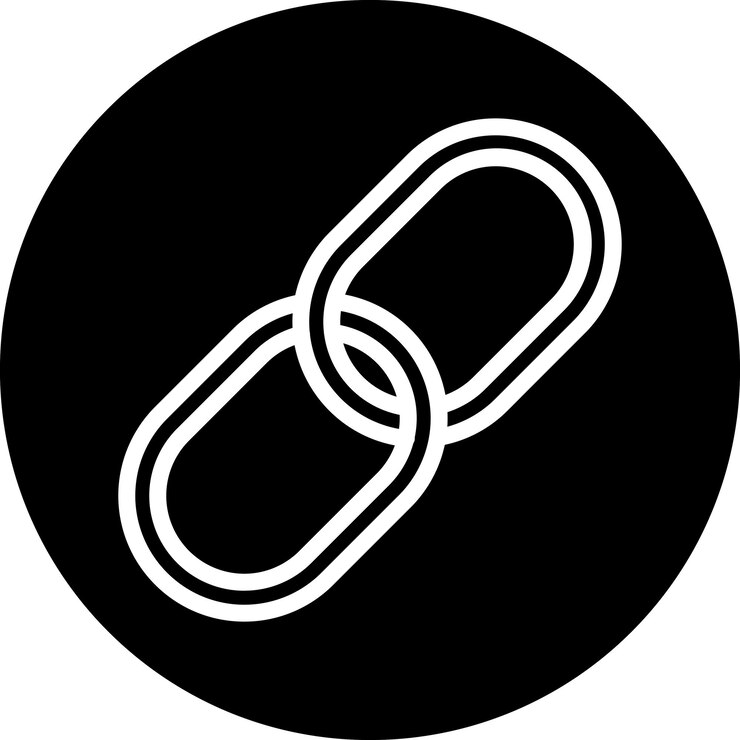 Vector diseño vectorial estilo del ícono del enlace