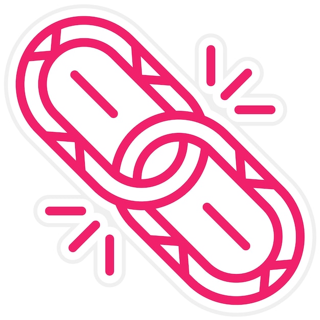 Diseño vectorial Estilo del ícono del enlace
