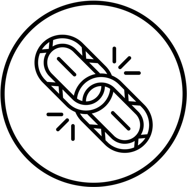 Diseño vectorial Estilo del ícono del enlace