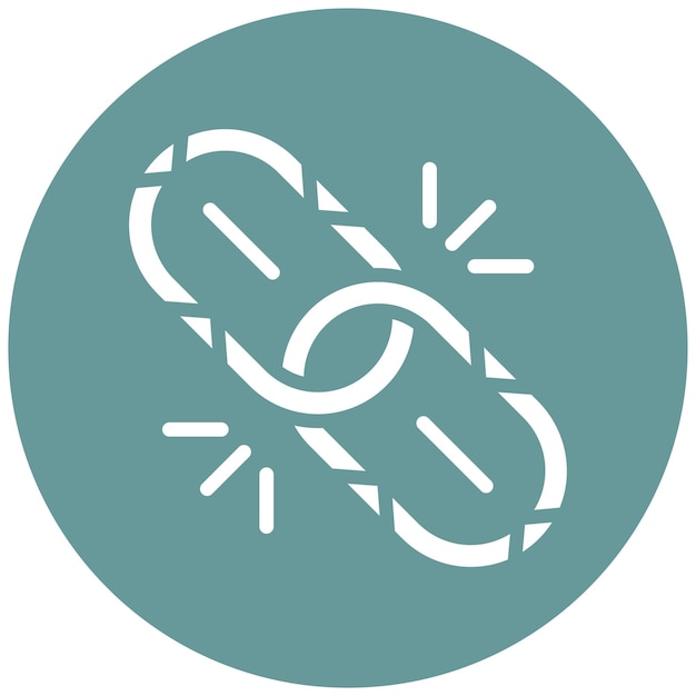 Diseño vectorial Estilo del ícono del enlace