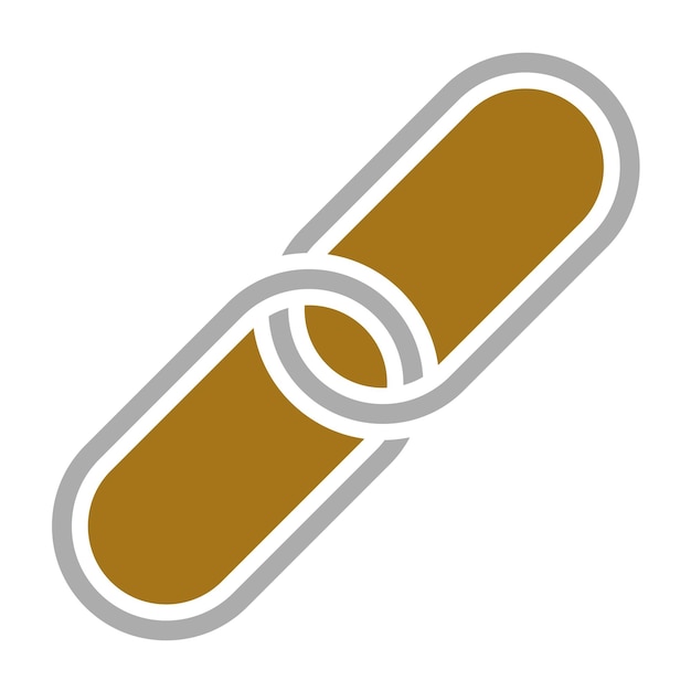Diseño vectorial Estilo del ícono del enlace