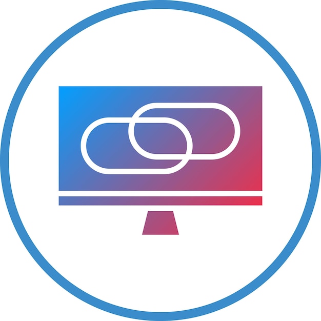 Diseño vectorial Estilo de icono de enlaces en vivo
