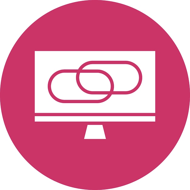 Diseño vectorial Estilo de icono de enlaces en vivo