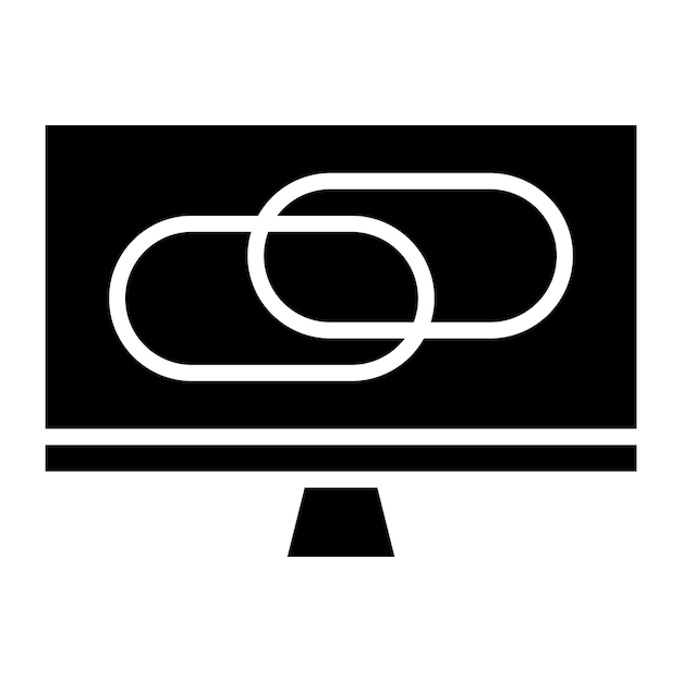 Diseño vectorial Estilo de icono de enlaces en vivo