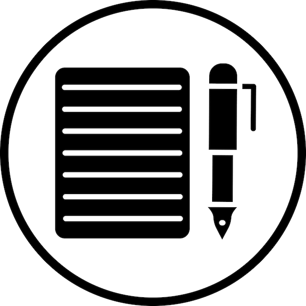 Diseño vectorial Estilo de icono de ensayo