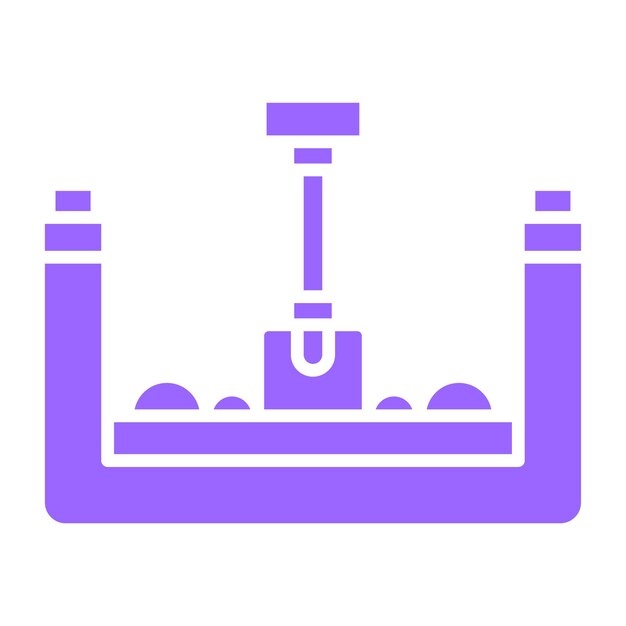 Diseño vectorial Estilo de icono de entierro