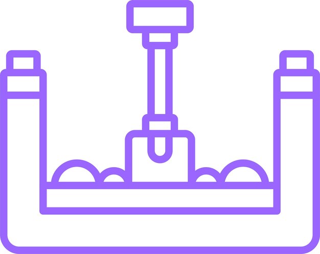 Diseño vectorial Estilo de icono de entierro