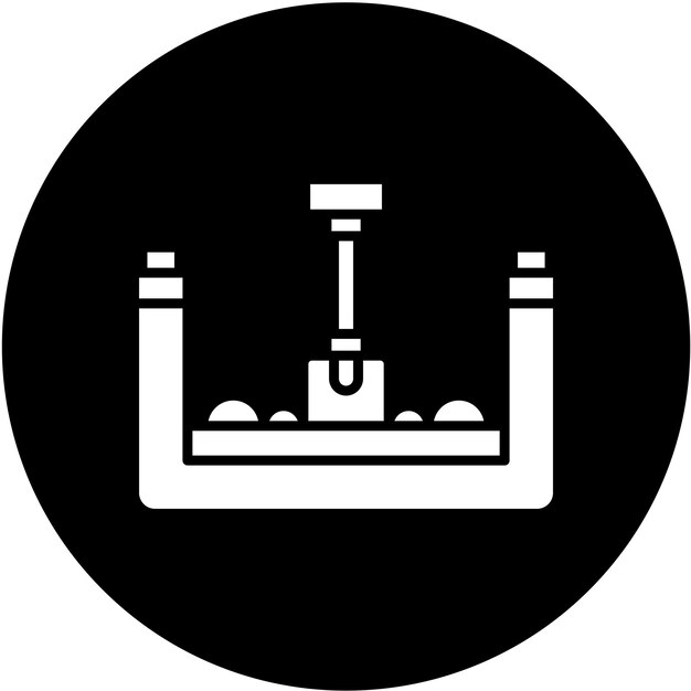 Diseño vectorial Estilo de icono de entierro