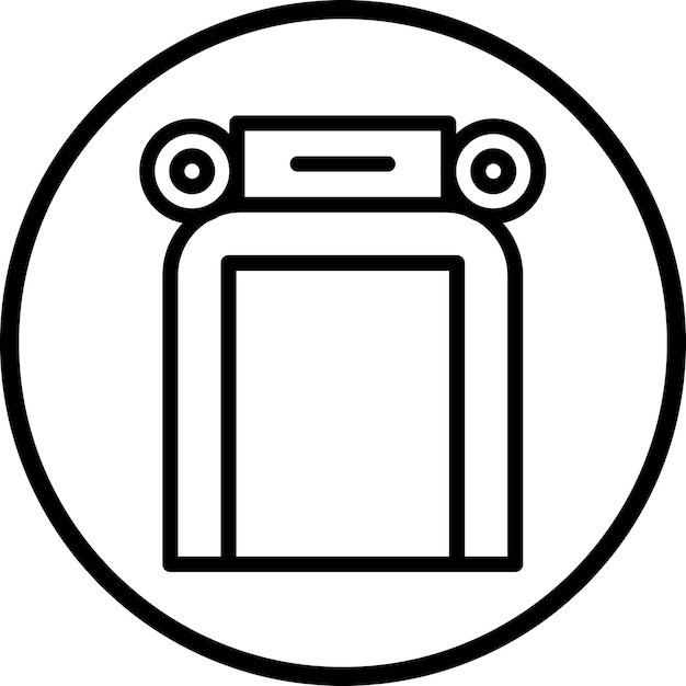 Diseño vectorial Estilo del icono de la entrada de la calle
