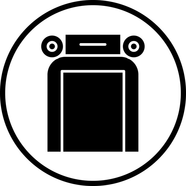 Diseño vectorial Estilo del icono de la entrada de la calle