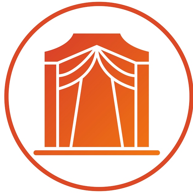 Diseño vectorial Estilo del icono de la entrada de la calle