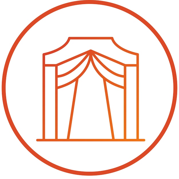 Diseño vectorial Estilo del icono de la entrada de la calle
