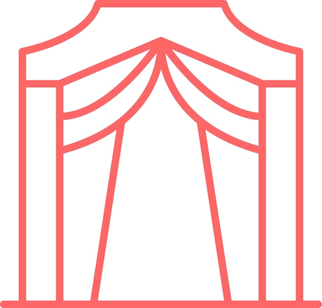 Diseño vectorial Estilo del icono de la entrada de la calle