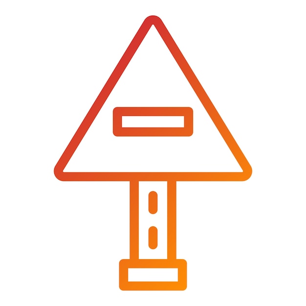 Diseño vectorial sin estilo de icono de entrada